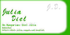 julia diel business card